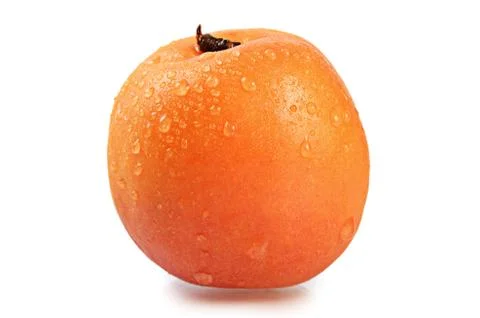 Fresh apricot with a leaf Stock Photos