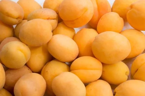 Fresh apricots as background Stock Photos