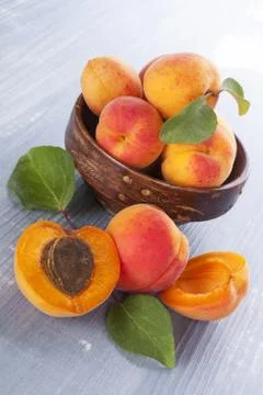 Fresh apricots. Foto stock