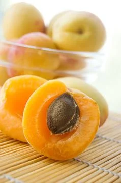 Fresh apricots Stock Photos