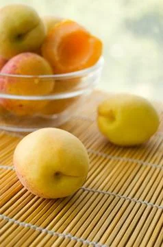 Fresh apricots Stock Photos