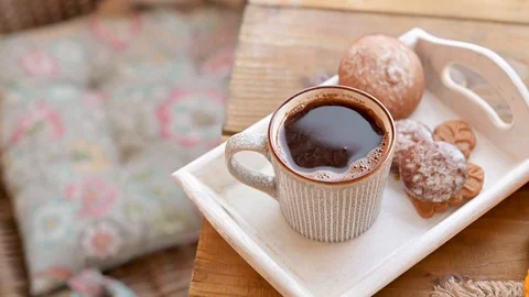 Fresh aromatic Turkish coffee Stock Footage 118219295