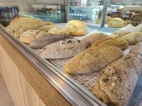 Fresh Artisan Breads at Vitre Stock Photos