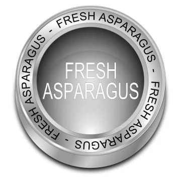 Fresh asparagus button Stock Illustration