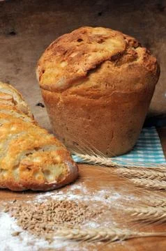 Fresh backed bread Stock Photos
