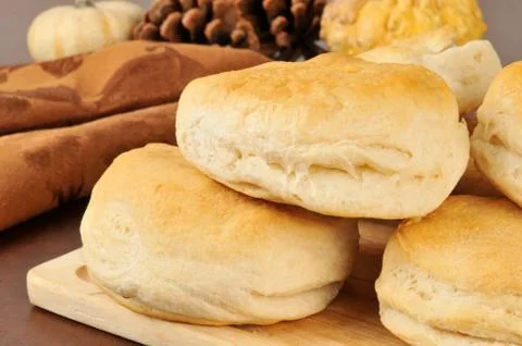 Fresh baked bicuits Stock Photos