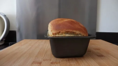 Fresh baked bread Video stock 131320566