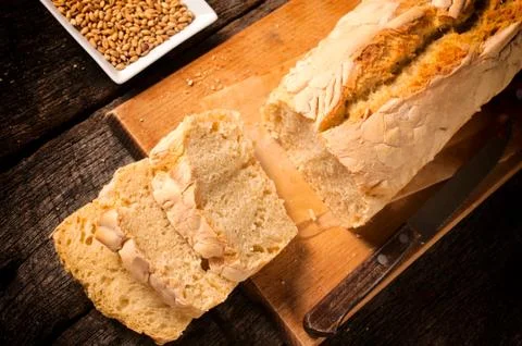 Fresh baked bread Stock Photos