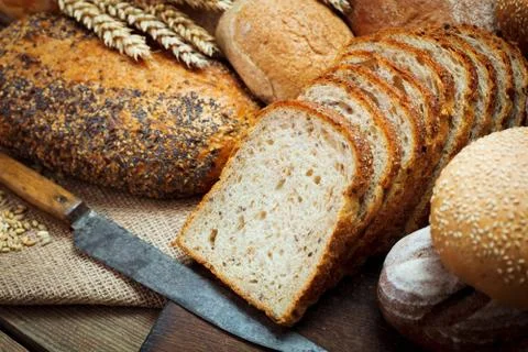 Fresh baked bread Foto stock