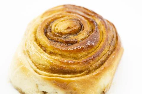 Fresh baked cinnamon scroll Stock Photos