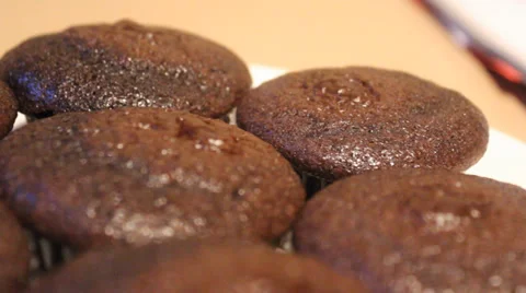 Fresh Baked Muffins Stock Footage 35518775