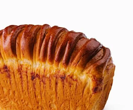 Fresh baking bread loaf bread tin Foto stock