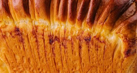 Fresh baking bread loaf bread tin 스톡 사진