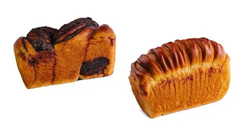 Fresh baking bread loaf tin 스톡 사진