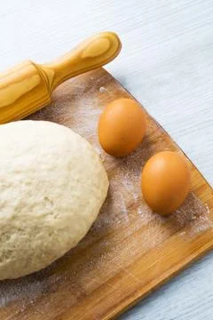 Fresh baking dough Stock Photos