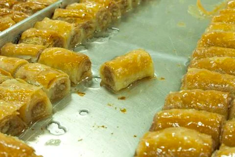 Fresh baklava Stock Photos