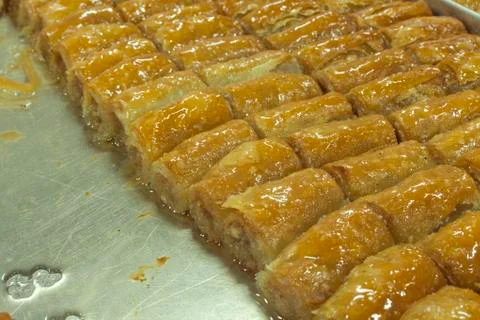 Fresh baklava Stock Photos