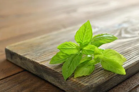 Fresh basil Foto stock