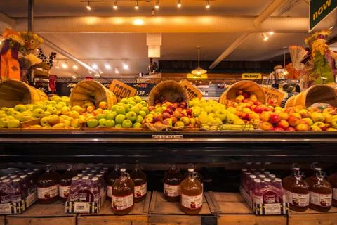Fresh Batch of Organic Apples Stock Photos