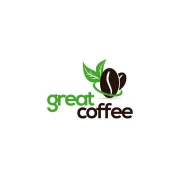 Fresh Bean Coffee Logo Stock Illustration