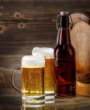 Fresh beer Stock Photos