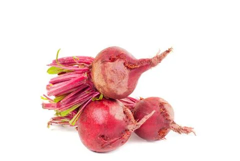 Fresh beet. Beetroot on white background Stock Photos