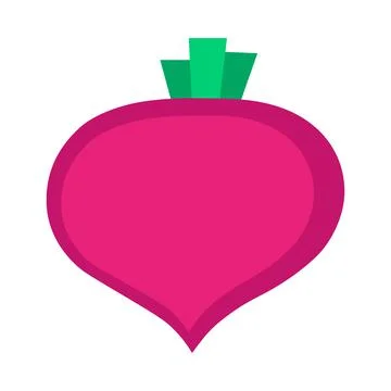 Fresh  beetroot  isolated on white background. Stock Illustration