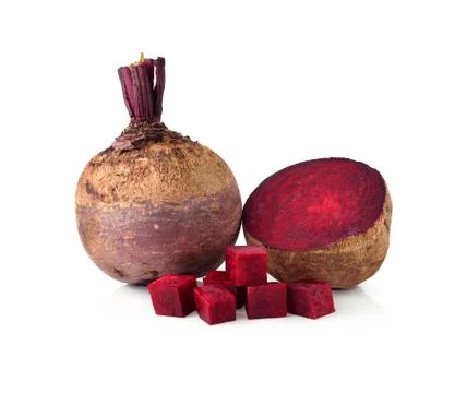 Fresh beetroot isolated on white background Stock Photos