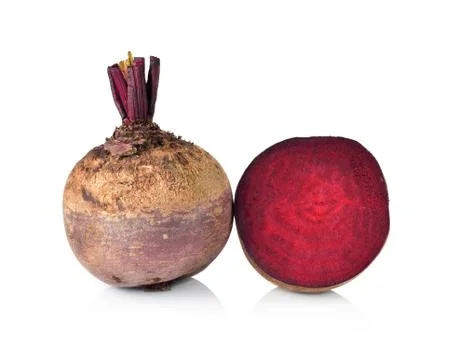 Fresh beetroot isolated on white background Stock Photos
