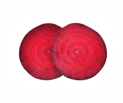 Fresh beetroot isolated on white Stock Photos