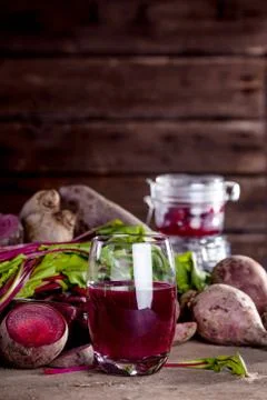 Fresh beetroot juice Foto stock