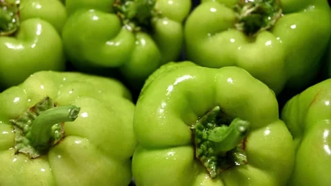 Fresh bell peppers Stock Footage 198039557