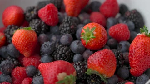 Fresh berries image for backgound Stock Footage 183264125