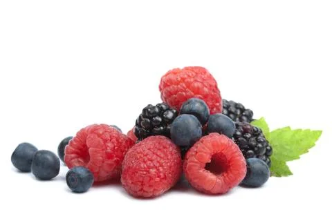 Fresh berries isolated Stock Photos