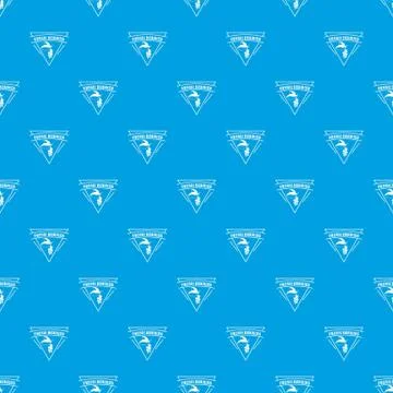 Fresh berries pattern seamless blue Stock Illustration