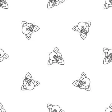 Fresh berries pattern seamless vector 스톡 일러스트