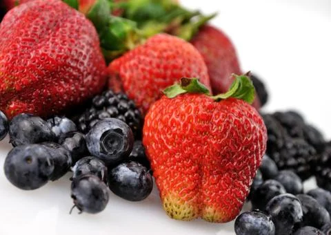 Fresh berries Foto stock