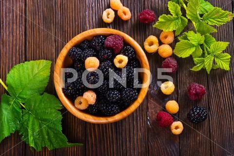 Fresh berries Stock Photos