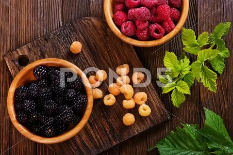 Fresh berries Stock Photos