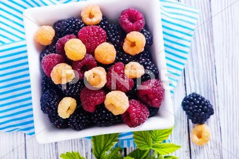 Fresh berries Stock Photos