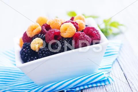 Fresh berries Stock Photos