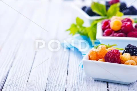 Fresh berries Stock Photos