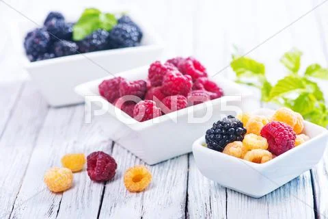 Fresh berries Stock Photos