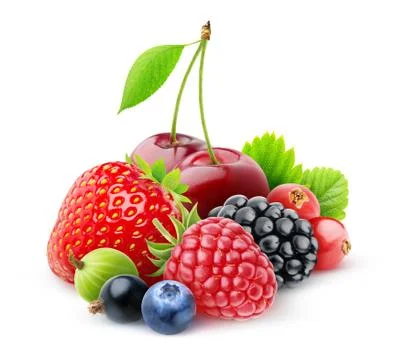 Fresh berries Stock Photos