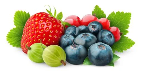 Fresh berries Stock Photos