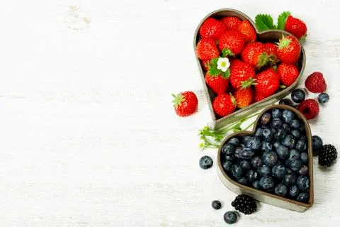 Fresh berries Foto stock