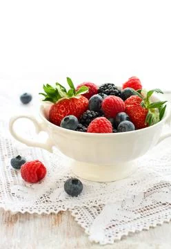 Fresh berries Stock Photos