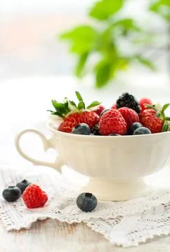 Fresh berries Stock Photos