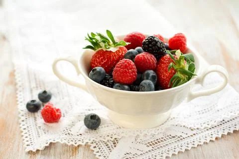Fresh berries Stock Photos