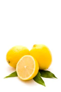 Fresh bio lemons Stock Photos
